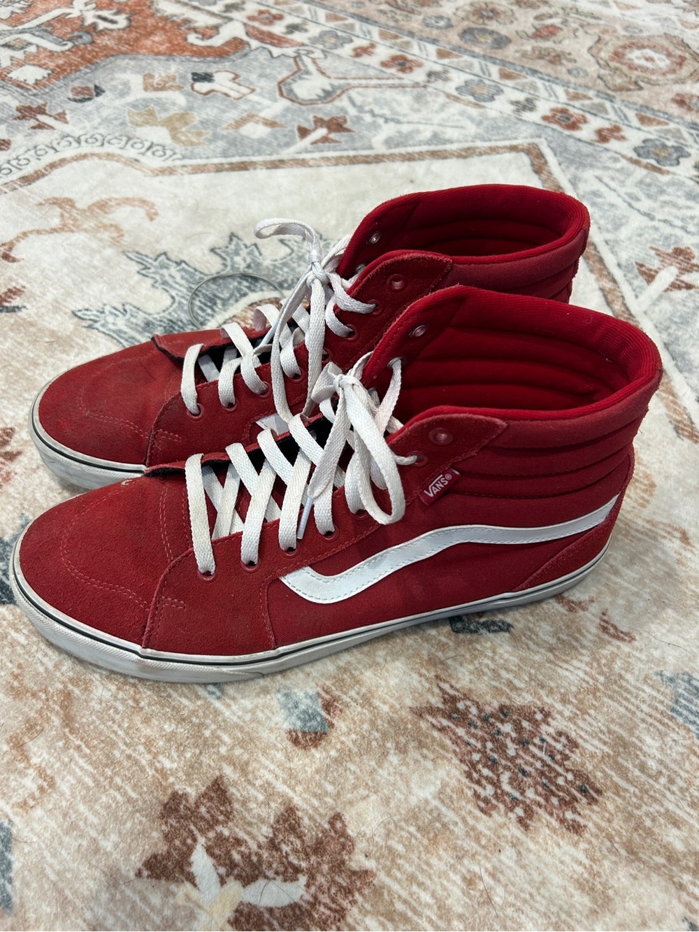 Vans Red High-Top Sneakers
